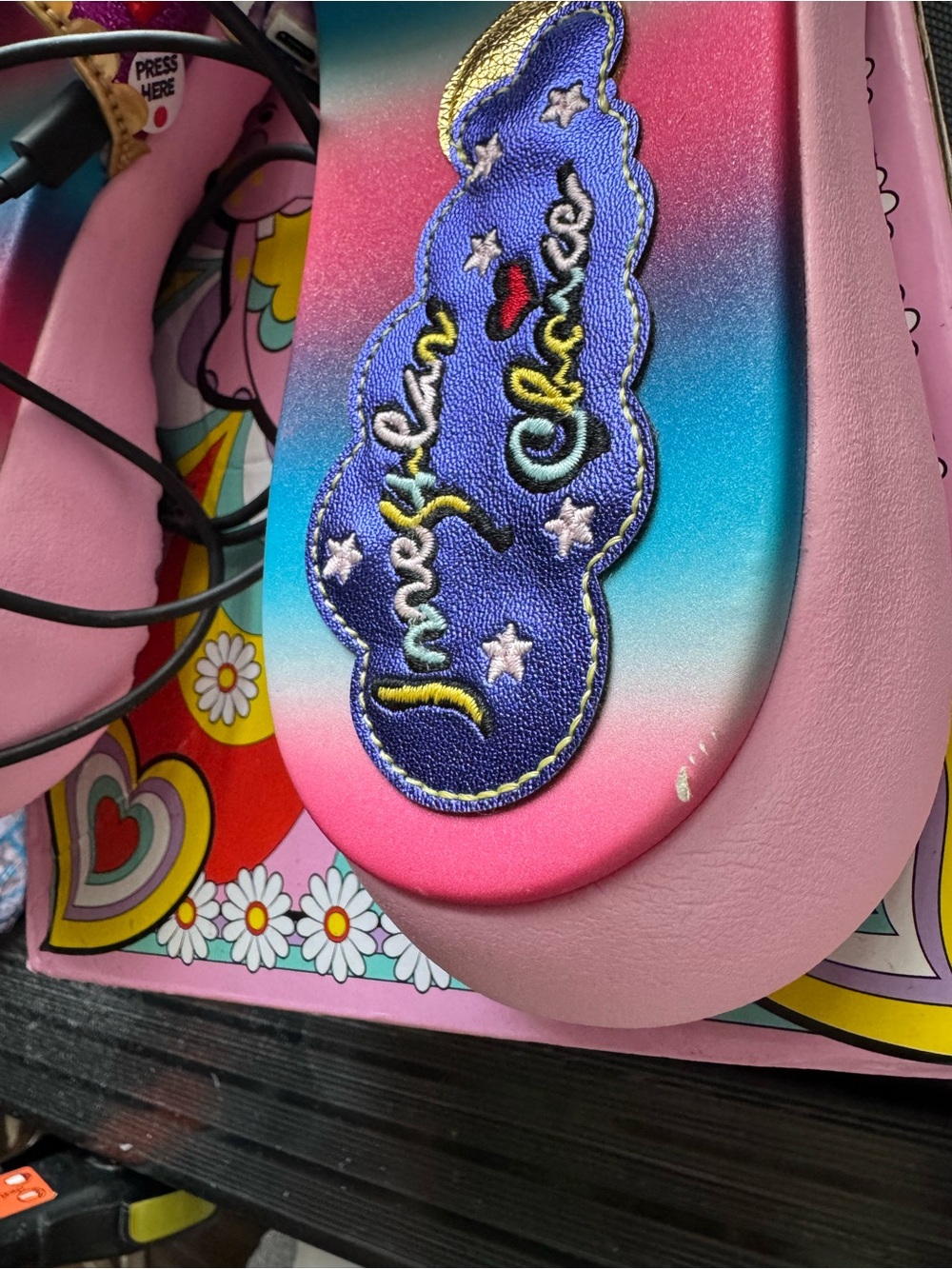 Irregular Choice Rose Rhyme Light-Up Sliders EU41 - Picture 8 of 8